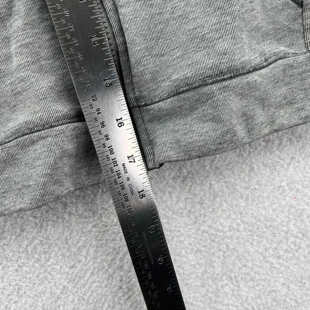 Nike Hoodie Boys XS Gray Full Zip Zip Long Sleeve‎ Jacket Logo Youth Extra Small